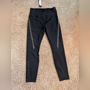 Equinox Black Leggings with Gray Accents NWT